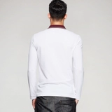 Модный лонгслив, футболка polo, облегающий крой, осенний