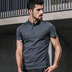 Quần áo mát nam ngắn tay áo polo nam mùa hè ve áo khâu Slim T-Shirt nam áo sơ mi xu hướng 9534 Polo