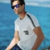 [Giải phóng mặt bằng] Mùa hè 2018 Mới cho nam Kiểu dáng cổ tròn Đầm in ngắn tay áo thun cotton Top 5708 áo thun thể thao nam Áo phông ngắn