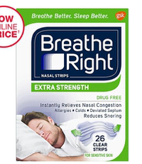 Анти-храп продукты 在途等货！美国breathe right鼻舒乐呼吸辅助贴26片-解决打鼾