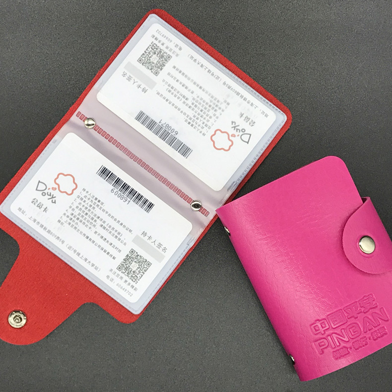 Trung Quốc Ping An Thẻ tín dụng Gói thẻ Chủ thẻ Khuyến mại Quà tặng Tùy chỉnh In logo Mã QR ví đựng thẻ thông minh