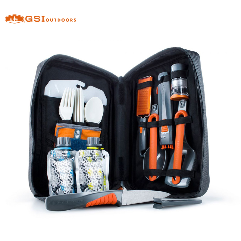 Gsi Crossover Kitchen Outdoor Camping Knife Cutlery Cooking Utensils Portable Set