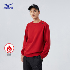 Спортивная толстовка mizuno美津浓男秋季纯色圆领套头抓绒保暖essential城市休闲卫衣