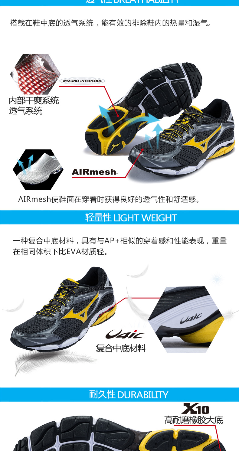 Giày thể thao nam Mizuno Mizuno Giày chạy bộ Giày thể thao ULTIMA 7 J1GC150903 giày thể thao bitis