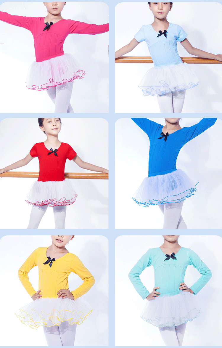 Váy múa cho trẻ em Váy múa ba lê Cô gái thực hành váy pettiskirt Váy trẻ em váy công chúa áo khoác trẻ em 10 tuổi