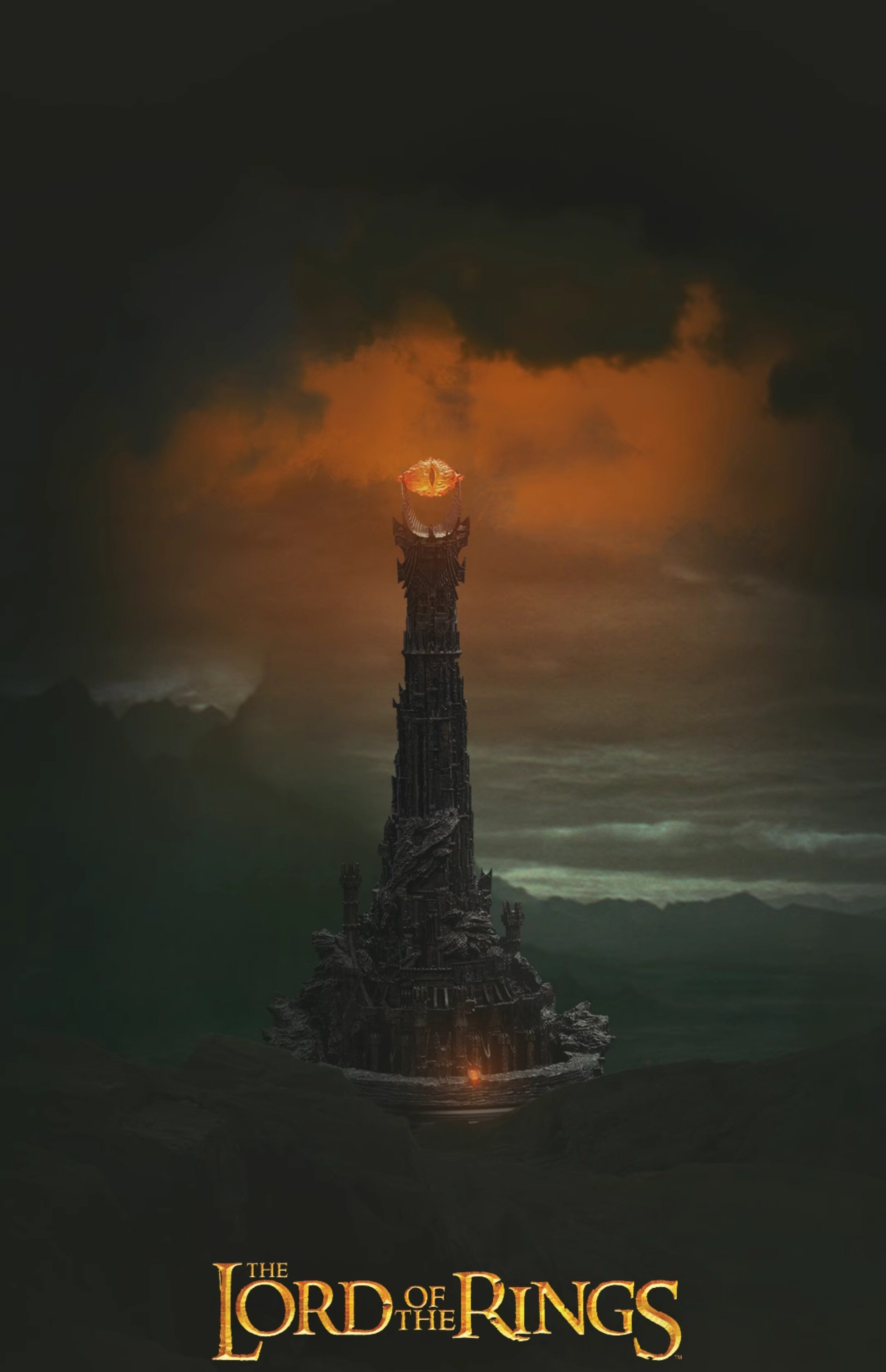 WETA Lord of the Rings Tower of Barad-Dur Polystone Environment