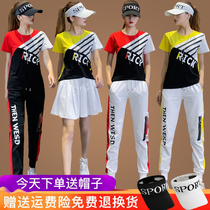 Ghost step dance sports suit fashion men and women square dance clothing cotton new Yang Liping dance clothes summer