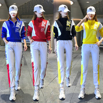 Cotton square dance clothing new set drag dance sports leisure group fitness performance long sleeve dancing women