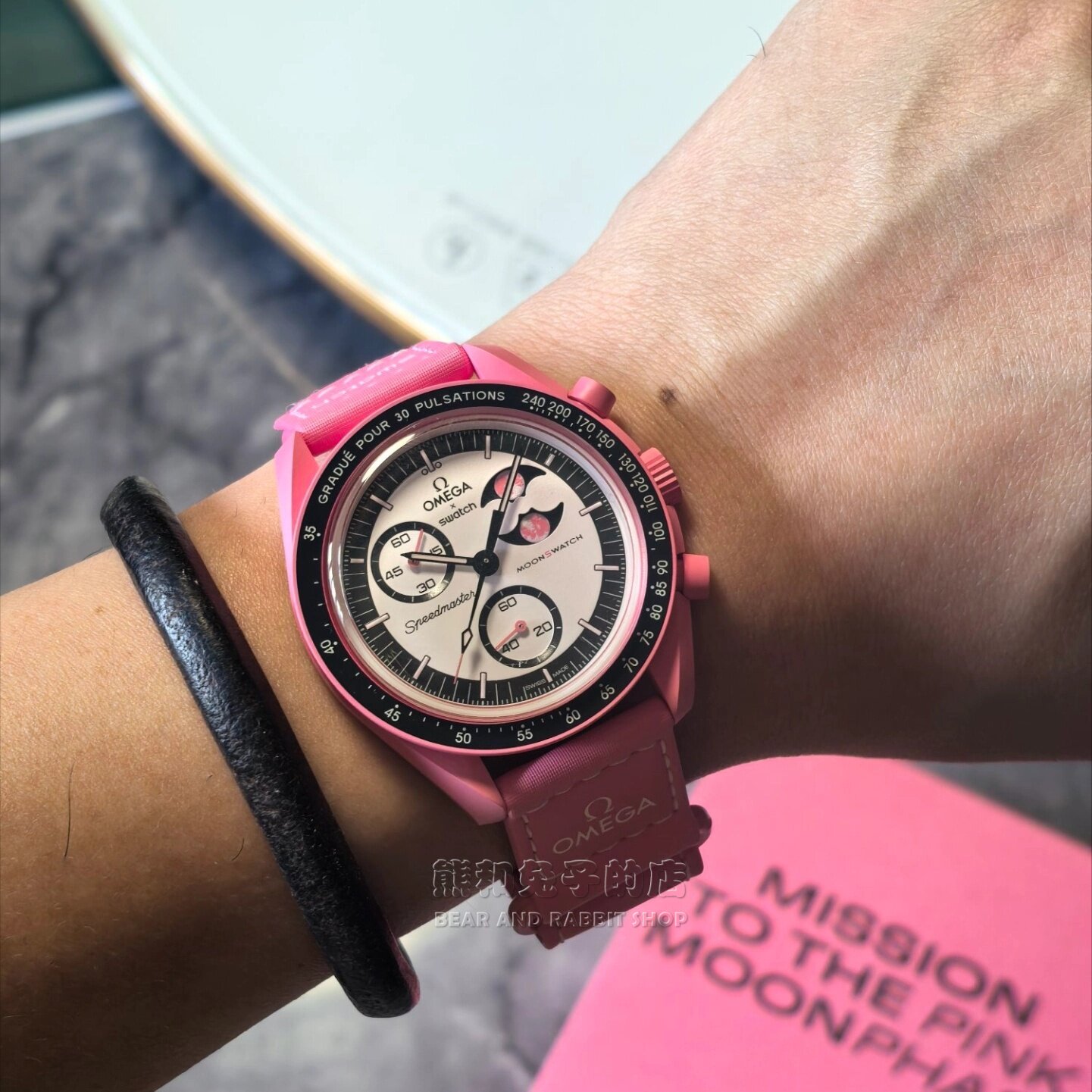 Omega x swatch moon pink moon phase: a limited-edition