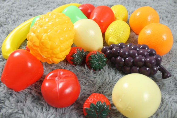 Vật liệu thân thiện với môi trường mô phỏng trái cây trẻ em chơi đồ chơi nhà trẻ mẫu giáo dạy trang trí nhà đồ chơi bác sĩ cho bé
