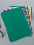 Цвет страница пластик 31 Color Club 31 Class Class Class Card Card Plastic Index Card 11 отверстия бумага бумага