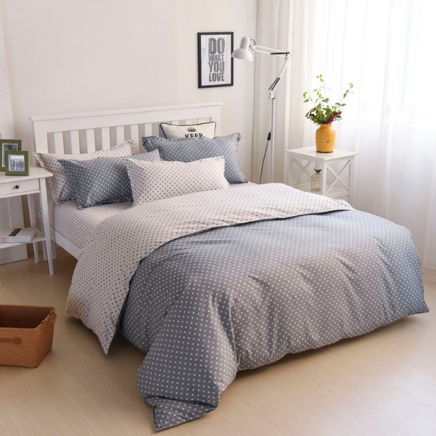 Kinh doanh đơn giản và đơn giản bốn bộ của ký túc xá căn hộ khăn trải giường có thể được tùy chỉnh giường bộ ga trải giường everon