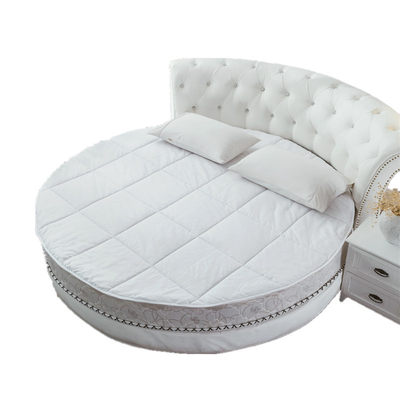 Super soft feather velvet round mattress thickened non-slip round bed quilt hotel hotel 2 m round bed Simmons mattress