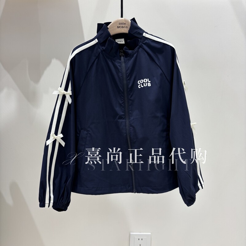 Kbf3Jkt038 Original 599 Triple Crown Store Genuine Product 2026 Autumn Girls' Bowknot Jacket Ballet Style