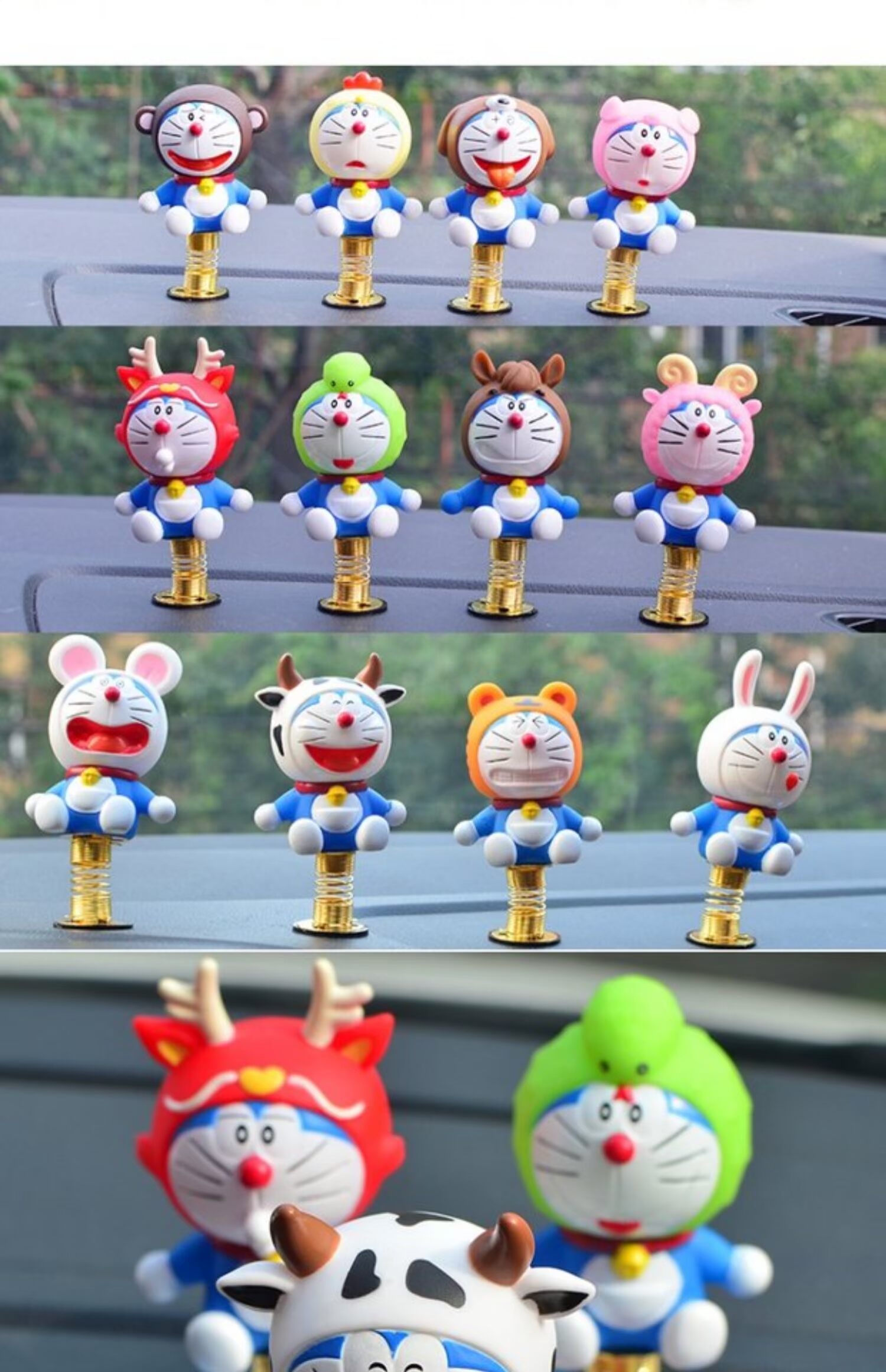 Máy mèo jingle mèo cos12 cung hoàng đạo xe ô tô bảng điều khiển lắc đầu trang trí phim hoạt hình nữ - Trang trí nội thất cách decor phòng ngủ