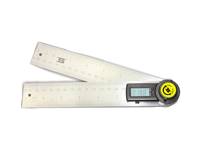 Persian two-in-one digital display angle ruler stainless steel multifunctional precision ten thousand dosage ruler woodworking measuring instrument