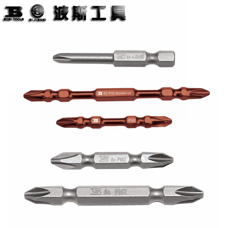 Persian 6 3mm Series double head cross pneumatic screwdriver tip 1 4 