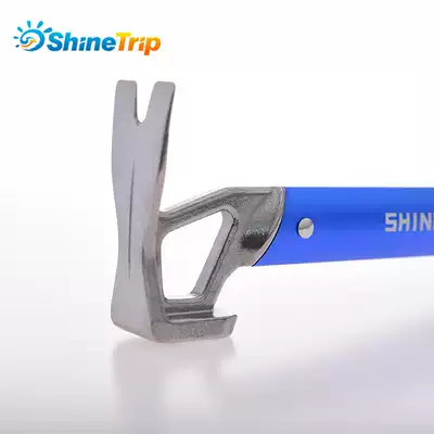 Outdoor mountaineering hammer Multi-function stainless steel lower nail hammer bottle opener Lightweight camping tent sky curtain ground nail hammer