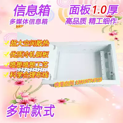 Home multimedia information box collection box distribution box weak current fiber optic fiber into the home 300*200*100 1 0 thick