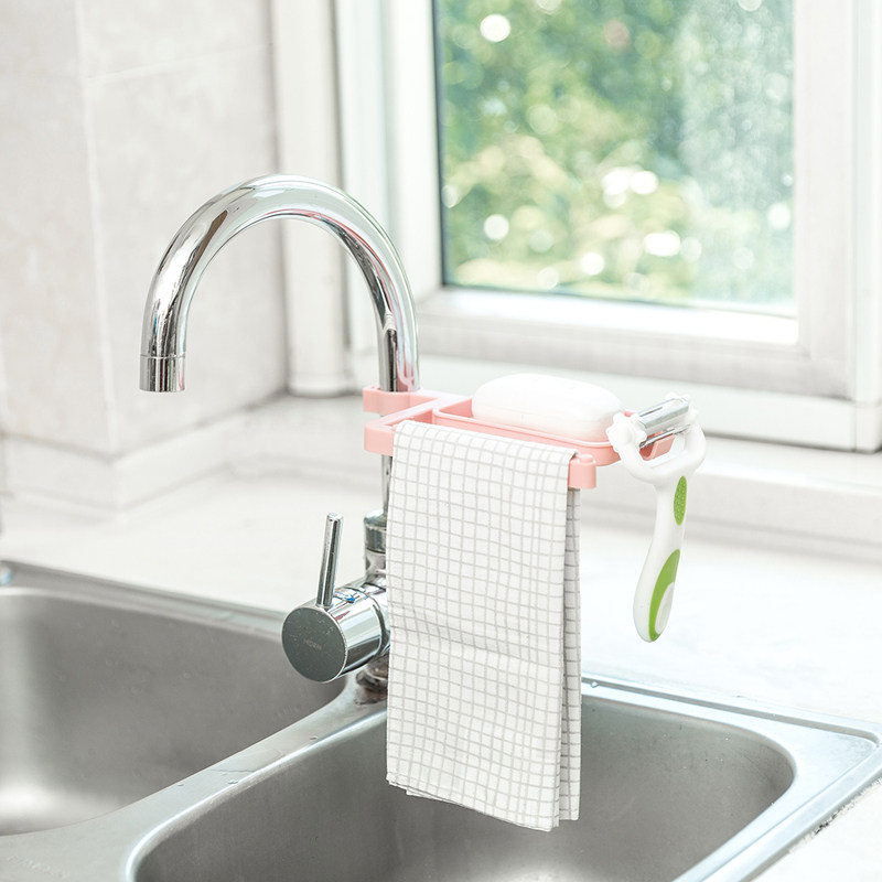 A2602 faucet drain rack sink storage rack kitchen supplies sink sponge rag drain rack