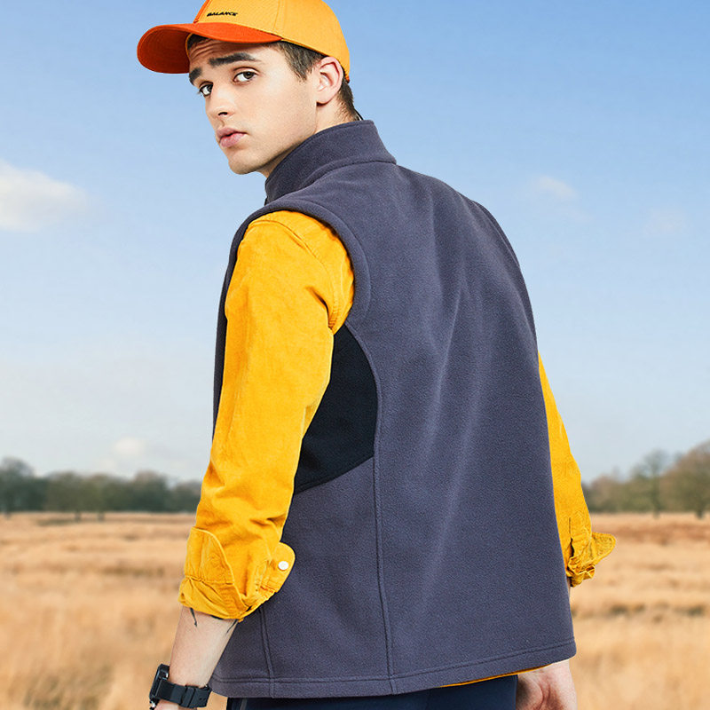 2019 Autumn Winter Grip Suede Vest Rocking Grain Suede Men's Outdoor Leisure Travel Home Double Rocking Thickened Warm Vest Woman