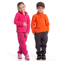 Exploring Tuo Young Childrens Grip Suede Winter Thickened Warm Half Zip Sleeve Head Male And Female Cashmere T-Shirt