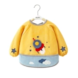 Детский фартук, демисезонный нагрудник для еды, водонепроницаемый лонгслив, сзади на завязках, анти-грязь