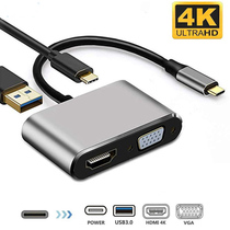 4K HD Type-C to HDMI VGA USB 3 0 PD fast charge notebook 4 in 1 expansion converter