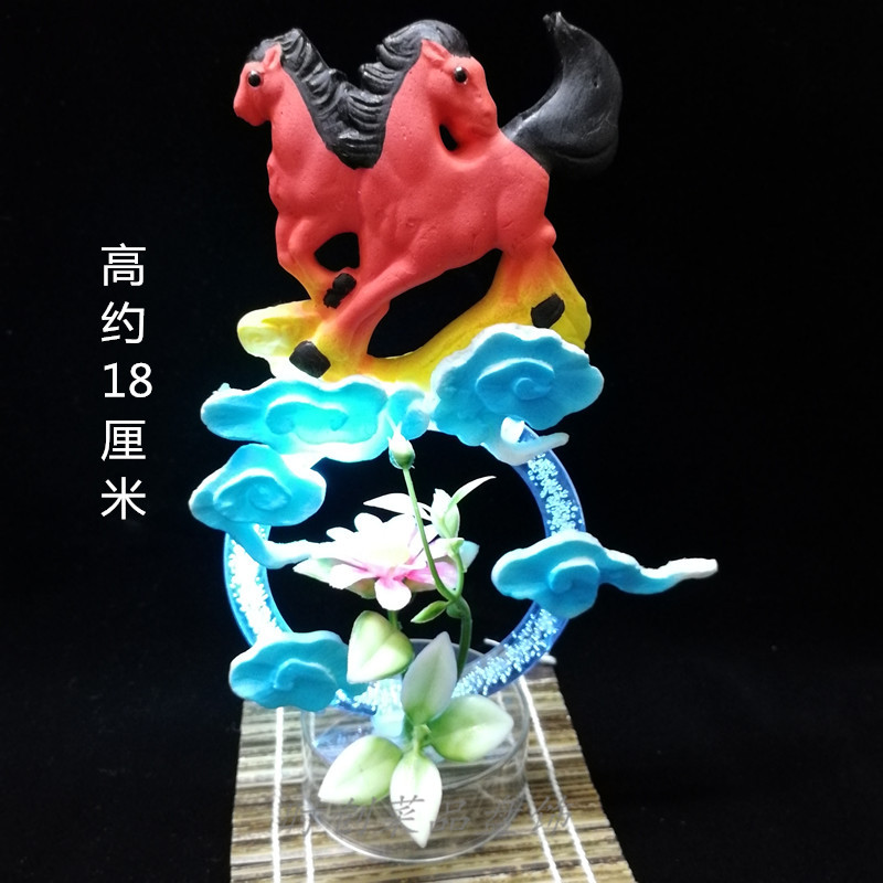 New Clay Plastic Creative Pendulum Disc Decorated Disc Head Hotel Dining Room Parquet Mood Dish Accessories Chefs Surround the flowers