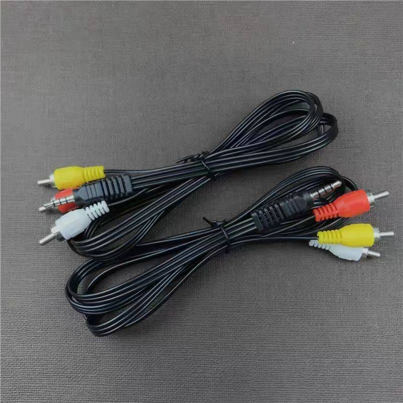 3.5mm to Yellow, White, and Red Three-Color Old-Fashioned Av Audio and Video Cable Rca Lotus Cable for Connecting to Tv Set-Top Box