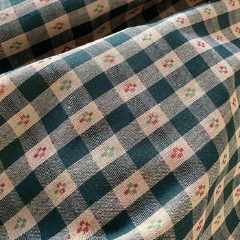 Rural pastoral dark green plaid tablecloth cross color woven small plaid festive atmosphere tablecloth Rural pastoral dark green plaid tablecloth cross color woven small plaid festive atmosphere tablecloth