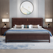 Morning House full solid wood New Chinese double man bed Home Size family Type 1 5m1 8m pneumatic box frame storage bed master bedroom