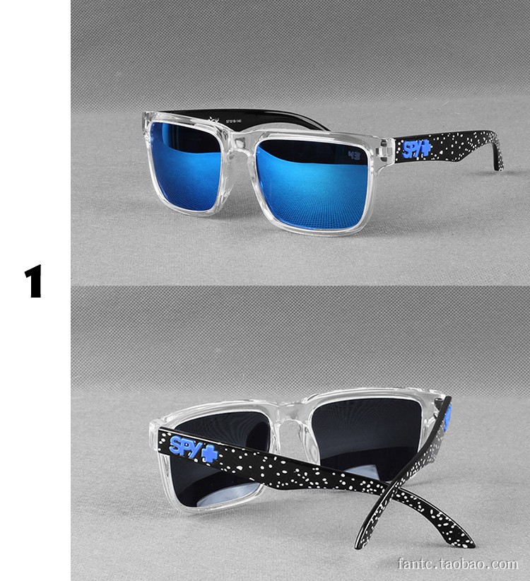 Kính râm phân cực Thể thao ngoài trời nam Thể thao ngoài trời Helm Tide Thương hiệu Spy + Kính râm Khung hình thật Màu sắc ống kính phản chiếu gọng kính đẹp