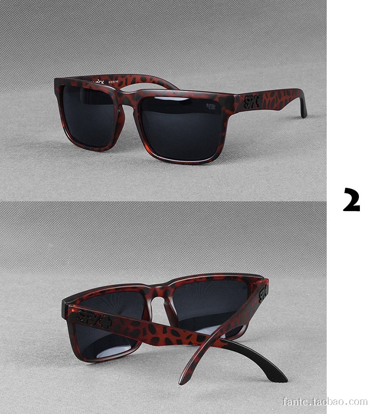 Kính râm phân cực Thể thao ngoài trời nam Thể thao ngoài trời Helm Tide Thương hiệu Spy + Kính râm Khung hình thật Màu sắc ống kính phản chiếu gọng kính đẹp