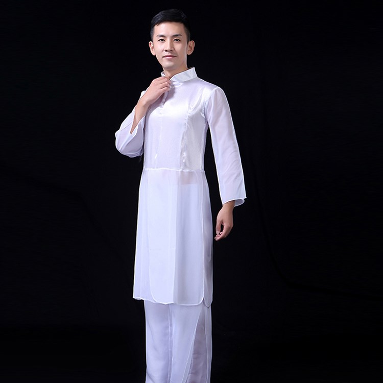 Trang phục khiêu vũ cổ điển dành cho nam giới trưởng thành Sheng Shi Hongzi quan ao dan toc
