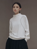 Simple Black 2024 Spring и осень новый простая стойка воротнич