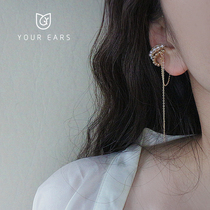 YOUR EARS original design hand-made French high ear-bone clip long tassel cold niche no ear hole female