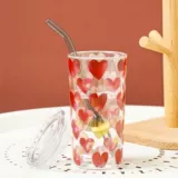 Love House зеленый двойной стеклянный стеклянный стеклянный стеклянный