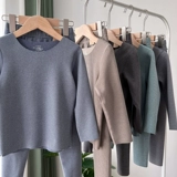 Детское нижнее белье, бархатный комплект для мальчиков, удерживающая тепло утепленный лонгслив, базовое термобелье, подходит для подростков, увеличенная толщина