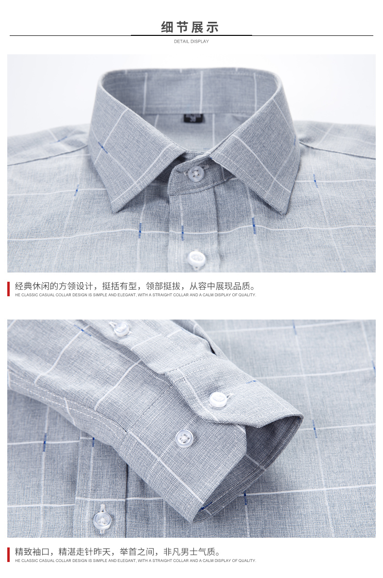 Đàn ông trung niên áo sơ mi dài tay trung niên tải ông già mùa thu hoa cotton mỏng thanh niên áo sơ mi nam hàng hiệu