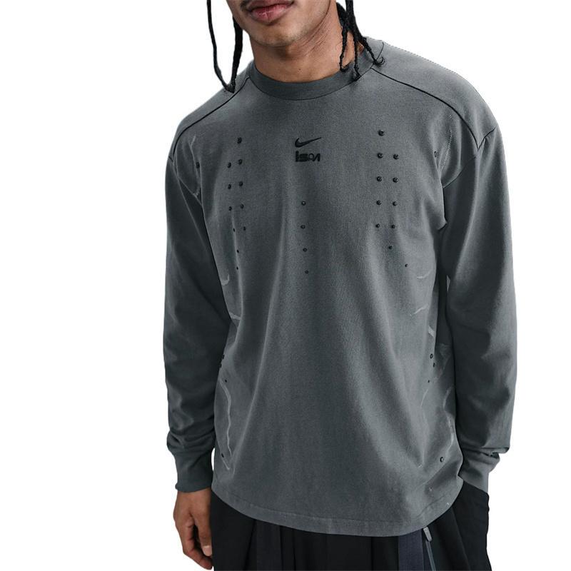Nike Men's and Women's Comfortable, Fashionable, Soft and Versatile Casual Round Neck Long-Sleeved T-Shirt Hj9087-010