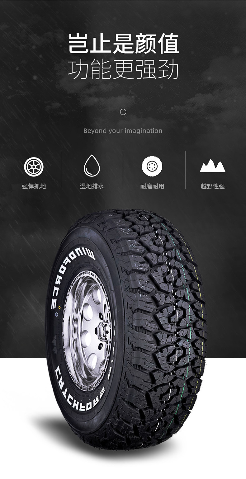 Off-Road AT TiRes 31/32/33/35/37X10.5X11.5X12.5X13.5R15R18R20R22R17