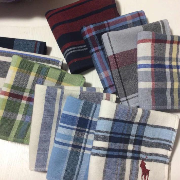 Exported Japanese Polo Paul Embroidered Pure Cotton Gauze Men's Hand Towel Handkerchief Sweat Towel Clearance Sale Hot Sale