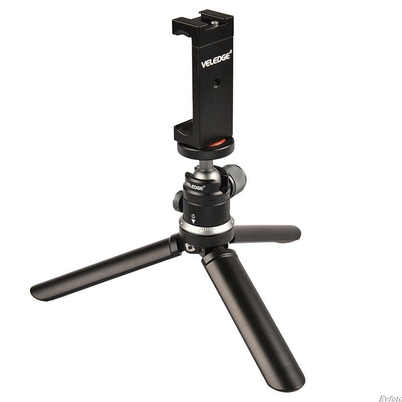 Mini full metal handheld mobile phone clip panoramic hand pick tripod head tripod tripod applicable micro single eye camera Anti-Apple Huawei