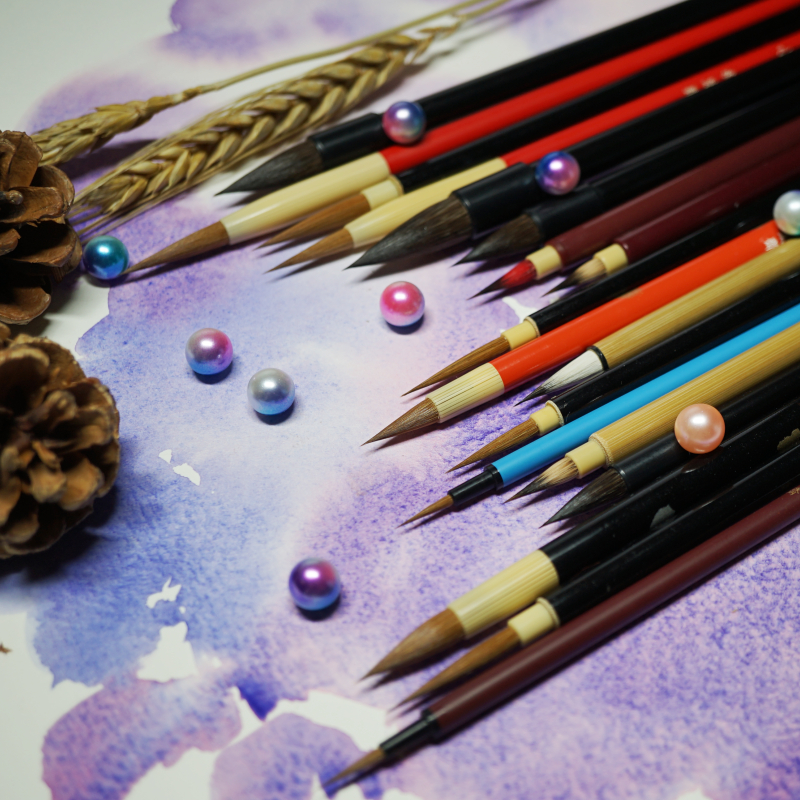 (Miscellaneous pile) Qiu Hongzhai Xiuyi Yi Kingfisher Watercolor Set Brush Small Kai Brush Wolf And Professional Pen