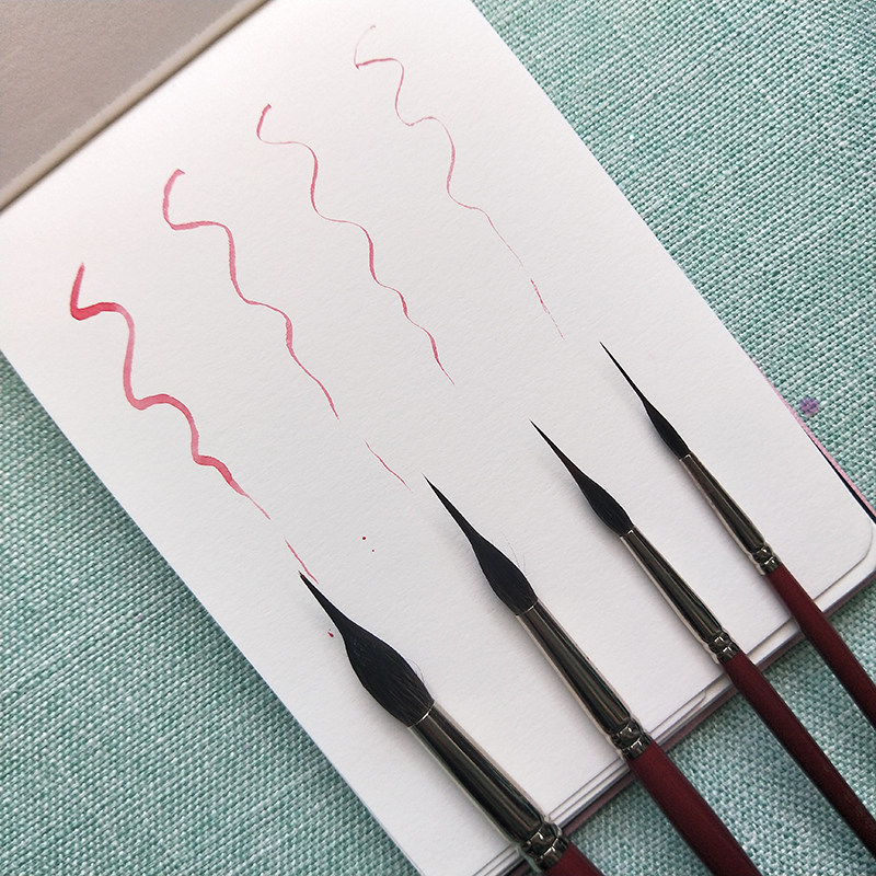 New Bamboo Feather Red Skin Watercolor pen brush brush brush pen Long Peak L211