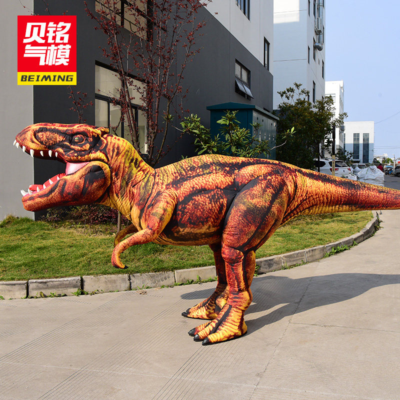 Simulation Walking Dinosaur Gas Mold Custom Inflatable Cartoon Arches Outdoor Activities Online Red Evil Fuck People Wearing Dinosaur Clothing