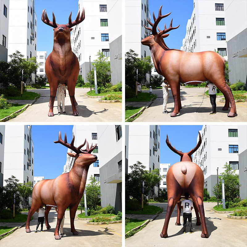 Elk inflatable cartoon air model outdoor decoration simulation animal enterprise mascot Meichen advertising campaign customization