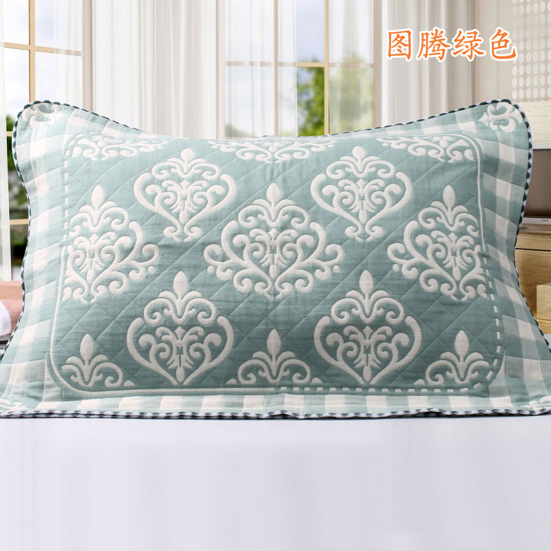 Chăn bông nhà dệt chính hãng gối bông một cặp gói ưu đãi đặc biệt mềm mại và thoáng khí không phai các mô hình cặp đôi mục vụ gối ôm hơi