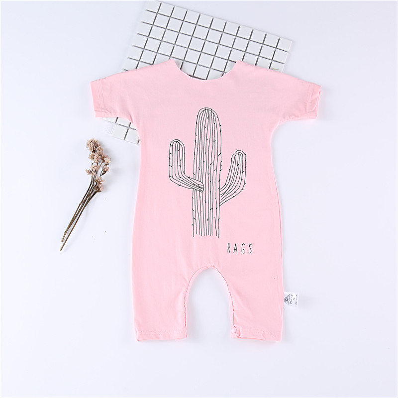 Bé onesies mùa hè quần áo sơ sinh bé cotton phương thức harong mỏng tay áo ngắn 0 mùa xuân và mùa thu đồ ngủ 1 tuổi